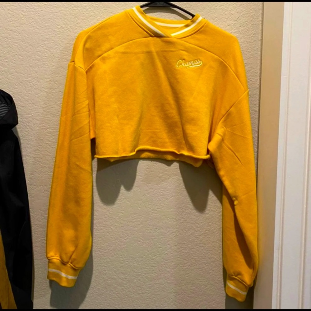 Brand New Yellow Cropped Sweater